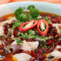 92. Boiled Chill Fish Fillet · Spicy.