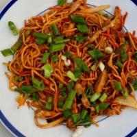 Chicken Chow Mein · Pan fried noodles with seasonal vegetables and grilled chicken breast.
