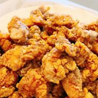 Popcorn Chicken · Sweet and tangy chili, soy glazed, or soy garlic sauce.