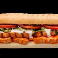 Buffalo Chicken Melt · Grilled chicken breast strips with a zesty buffalo sauce and provolone cheese - all heated t...