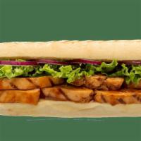 Teriyaki Chicken Melt · Grilled chicken breast strips with a sweet teriyaki glaze and provolone cheese - all grilled...