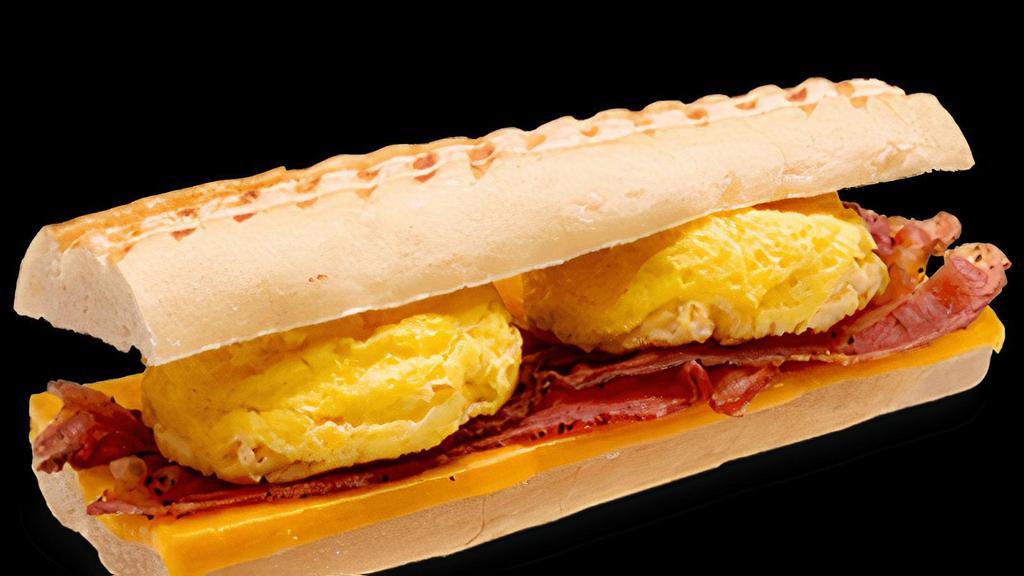 Peppered Bacon, Egg And Cheese · Peppered bacon, egg and your choice of cheese - all grilled to perfection on your choice of bread.
