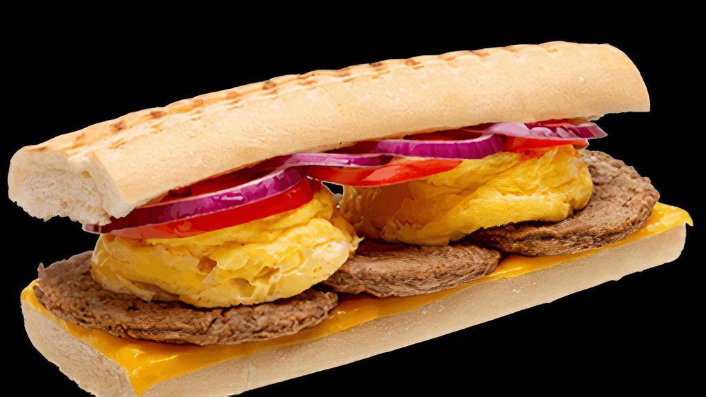 Turkey Sausage, Egg And Cheese · Turkey sausage, egg and your choice of cheese - all grilled to perfection on your choice of bread.