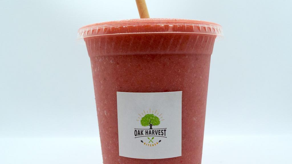Seasonal Fruit Smoothie · A delicious blend of fresh seasonal fruits, almond butter, and orange juice.
