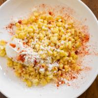 Street Corn Cup · Mayo, cotija and Chile.