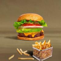Avocado Psycho Burger · Zesty avocado cheeseburger made with 1/3 lb. of beef patty, mild cheddar cheese, sliced avoc...