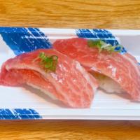 O Toro Nigiri  · 2 pieces of Fatty tuna.