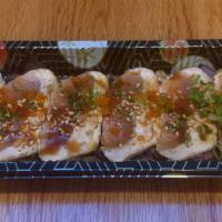 Albacore Tataki  Sashimi · Most popular. Seared albacore sashimi with special ponzu and tobiko.