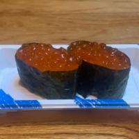 Ikura Nigiri (2 Pieces) · Salmon roe.