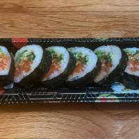 Spicy Salmon Roll · Fresh spicy salmon, cucumber and avocado