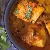 61. Fish Curry · Fish with ginger, garlic, and special blend of spices.