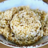 Brown Rice · A serving/scoop of Delicious Brown Rice.