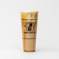 D. Salted Caramel Milk Tea with Cold Foam 焦糖奶茶 · Assam tea based with Salted Caramel and Salted cold foam on top