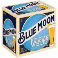 Blue Moon Belgian White Bottle (12 oz x 12 ct) · A wheat beer brewed with Valencia orange peel for a subtle sweetness and bright, citrus aroma.