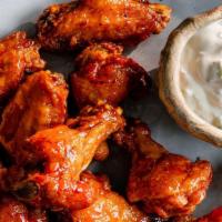 Chicken Wings (12) · Crispy chicken wings tossed in your choice of sauce! Choose up to 2 flavors.