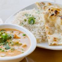 Navarattan Korma( creamy Cashew Sauce) Curry · Mixed vegetables in blended cashew cream sauce and spices. Contains CASHEW NUTS sauce Served...