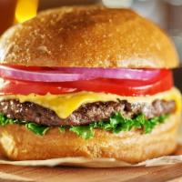 The Cheese Burger  · Classic Burger made with 1/3 pound of Angus beef, farmers market lettuce, red onions, choppe...