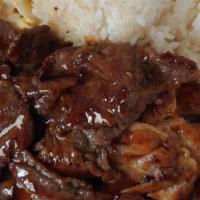 BB Beef&Teriyaki Chicken · Includes two scoops of steamed rice and one scoop mac salad