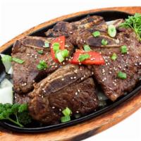 Gal-Bi-BBQ Beef Rib · Korean BBQ beef rib marinated in sauce.