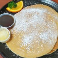 The Stack Buttermilk Pancakes · 4 buttermilk pancakes.