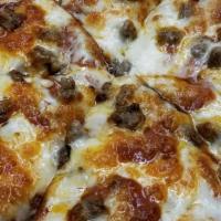 Classic Pizza · Pepperoni, sausage, mushrooms.