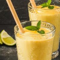 Mango Lassi · Yogurt based mango flavored drink
