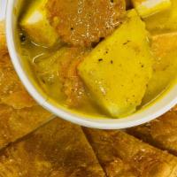 Curry with Roti · Thai pancake with curry : choice of Yellow, Red, Green curry with choice of protein served w...