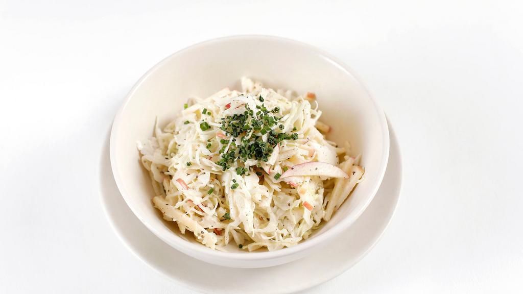 Cole Slaw · Shaved savoy cabbage and creamy poppy seed dressing.