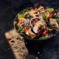 Kids Fuji Apple Salad With Chicken · 280 Cal. Chicken raised without antibiotics, arugula, romaine, baby kale and red leaf blend,...