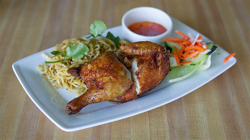 Crispy House Special Chicken · Served with rice.