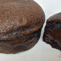 Chocolate Lava cake · Chocolate cake with cream filled in
