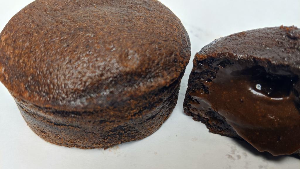 Chocolate Lava cake · Chocolate cake with cream filled in