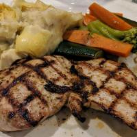 Lemon-Oregano Chicken · Boneless breast marinated in lemon, herbs an olive oil, then charbroiled, and drizzled with ...