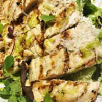 Little Gem Salad · Roasted garlic dressing,  parmesan, pumpernickel