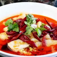 Se1. Fish Fillet Bowl with Flaming Red Oil · Very Spicy.