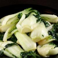 V8. Stir Fried Bok Choy with Garlic · 