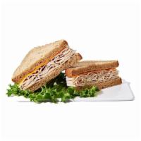Turkey Cheddar On Wheat Sandwich · 
