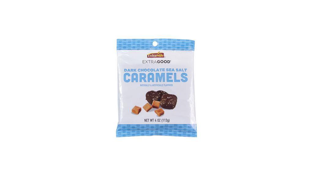 Extragood Dark Chocolate Sea Salt Caramels 4Oz · 