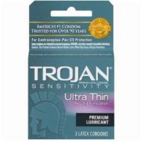 Condoms, Trojan Magnum Ultra Thin 3 Pack · 