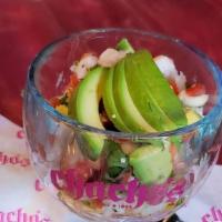 Ceviche · Tilapia fish cooked in lime and mixed with pico de gallo, avocado and house marinade served ...