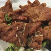 Salt and Pepper Spareribs · Hot and Spicy. Lightly battered pork spareribs fried to golden perfection tossed in a dry wo...