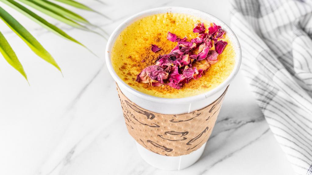 Golden Milk Latte · made with whole milk (no other option).