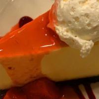 Mascarpone Cheesecake · Strawberry compote, whipped cream