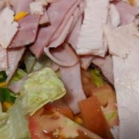 Chef Salad · romance,tomatos.cucumber ,cheeses  hams and turkey