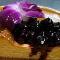 Creamy Basque Cheesecake  · Creamy Basque Cheesecake with a fresh ginger cranberry compote