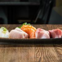 10 Slices Mixed Sashimi · 10 slices of tuna, yellowtail, salmon & albacore (reg. $32) limited to one sashimi special p...
