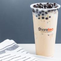 Classic Pearl Milk Tea · Hot available. Recommended.