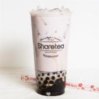 Taro Pearl Milk Tea · Taro flavored  milk tea. Green tea based. Boba included.