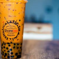 Thai Tea Ice Blended with Pearl · 780 kcal.