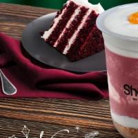 Red Fusion · Red Velvet with different layers and  flavour/texture combined chocolate based desserts